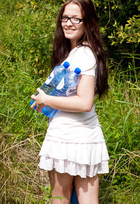 Kylie Teasing in Nature by Abby Winters