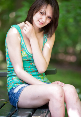 Cute Pale Amateur Outdoors by Abby Winters