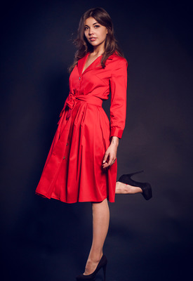 Monika Dee in Red And Black by Met-Art