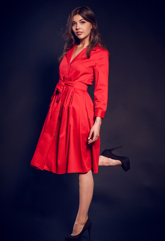 Monika Dee in Red And Black by Met-Art