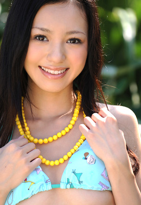 Aino Kishi in Bikini Tease by All Gravure