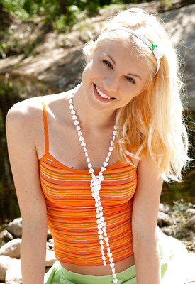 Teen Amanda Takes Off Her Clothes To Pose Naked in The Sun by Amour Angels