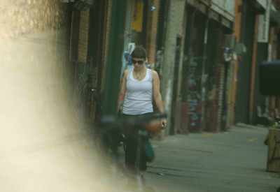 Neon in Fishnet Stockings by Crazy Babe