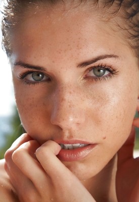 Beautiful woman with freckles-sex archive