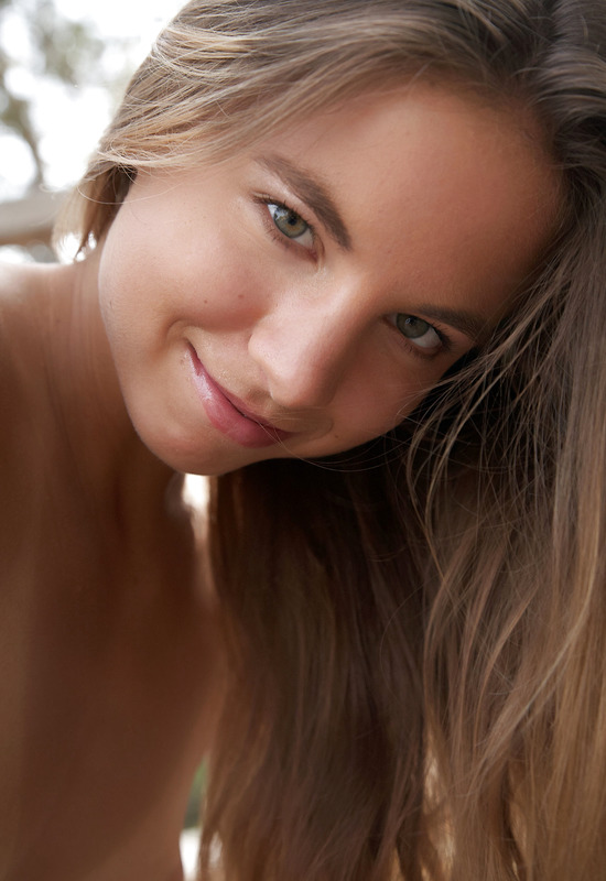 Petite Beauty Antea Posing Naked Outdoors And Teasing by Errotica Archives