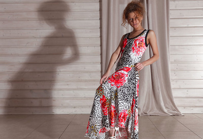 Julia M in Sexy Striptease by Fame Girls