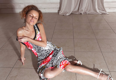 Julia M in Sexy Striptease by Fame Girls