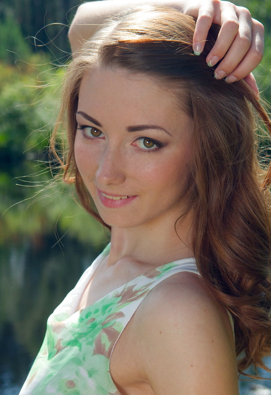 Beautiful Young Poser Lian Getting Naked Outdoors in Nature by Femjoy