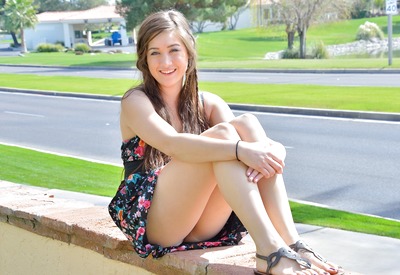 First Time Poser Shannon Playing With Her Veggies in Public by FTV Girls