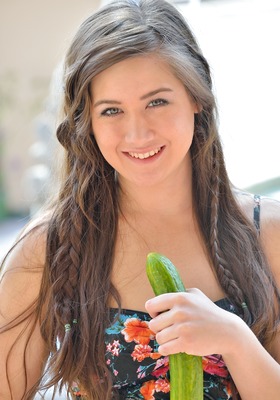 First Time Poser Shannon Playing With Her Veggies in Public by FTV Girls - 15 of 16