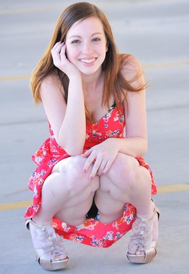 Victoria Voss in Parking Lot Striptease by FTV Girls