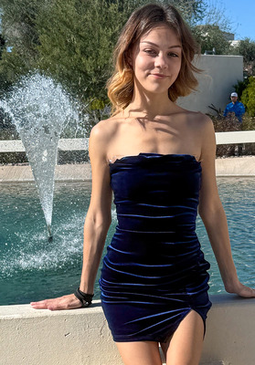 Melia in Skimpy Black Dress by FTV Girls - 10 of 16