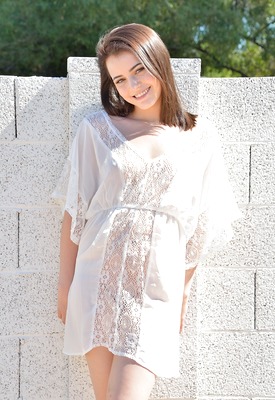 Kylie Quinn in Sheer White Dress by FTV Girls