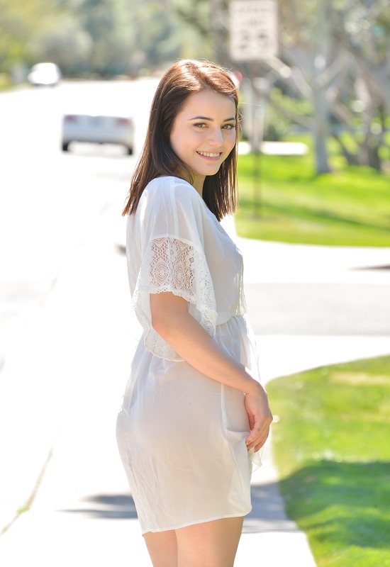 Kylie Quinn in Sheer White Dress by FTV Girls
