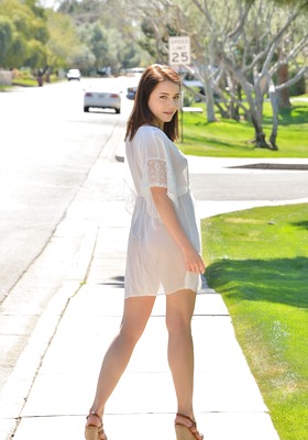 Kylie Quinn in Sheer White Dress by FTV Girls - 1 of 16