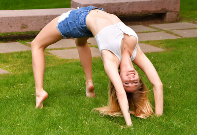 Angel in Park Acrobatics by FTV Girls