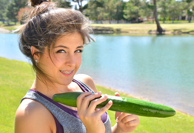 Natalie in Public Veggies by FTV Girls