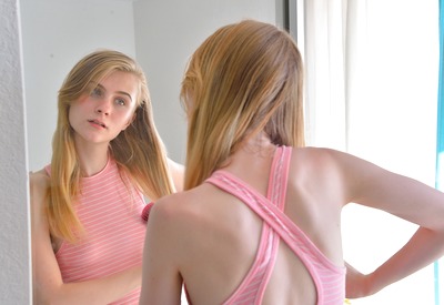 Sharlotte in Intimate Pink Spreads by FTV Girls