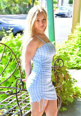 Kylie Shay in Baby Blue Dress by FTV Girls - 1 of 16