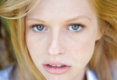 Blonde Honey Avril Hall Takes Off Her Top And Teases Outside by HD Love