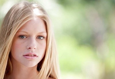 Blonde Honey Avril Hall Takes Off Her Top And Teases Outside by HD Love