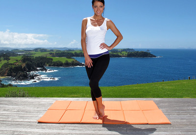 Lexa Stretching Outdoors by In The Crack