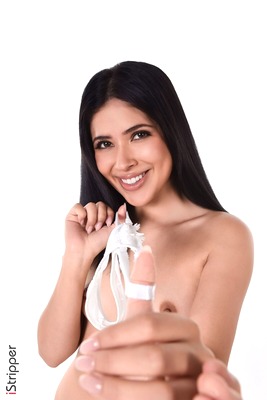 Annie Hill in Love In White Satin by iStripper - 9 of 15