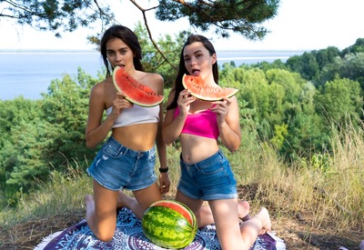 Hayli Sanders and Foxy Alissa in Nice View by Love Hairy