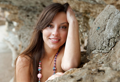 Petite Nude Beauty Lorena Looks So Amazing Outdoors by Met-Art