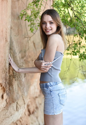 Maxa in Beach Day by Met-Art