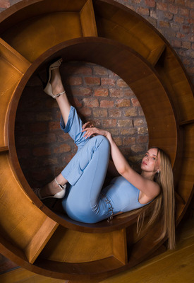 Polly Yangs in Blue Touch by Met-Art X