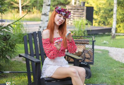 Lilly Mays in Petals By The Fire by Met-Art X