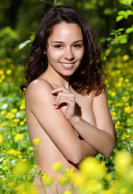 Alma in Forest Flowers by MPL Studios