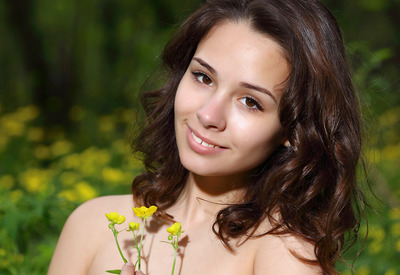 Alma in Forest Flowers by MPL Studios