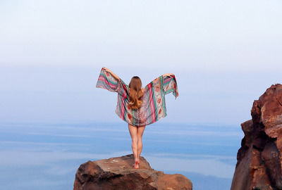 Stefani in Wings Over Santorini by MPL Studios - 1 of 16