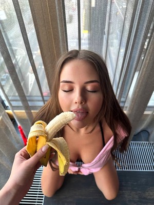 Vika Moore in Banana Tease at OnlyFans - 14 of 15