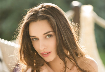 Gloria Sol in Patio Tease at Perfect Naked