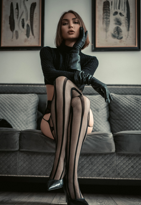 Katya in Stockings and Heels by Sanktor