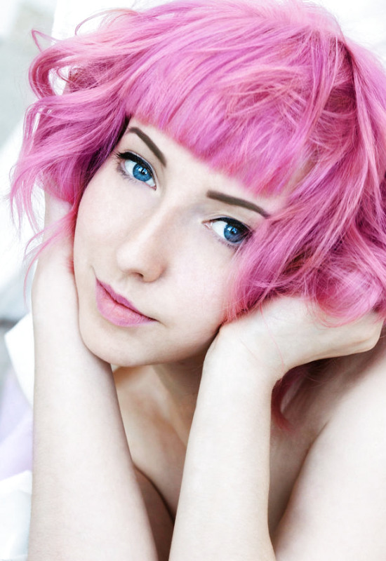 Pink Hair Girl Nude