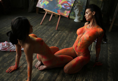 Sunny and Zuzu in Painting Beauty by StasyQ