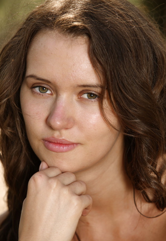 Lucy G in White In The Forest by Stunning 18