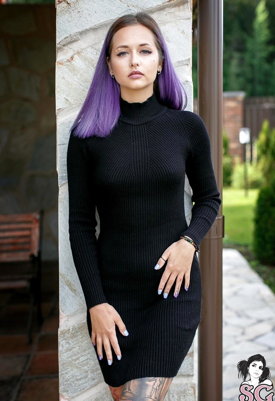 Valeriya in Blue Velvet by Suicide Girls