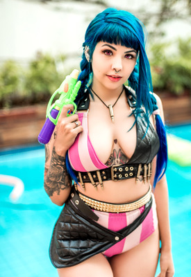 Fla in Pool Party Jinx by Suicide Girls