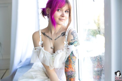 Awondrr in White Wedding by Suicide Girls - 3 of 12