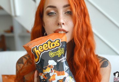 Violetlatte in Flaming Hot by Suicide Girls