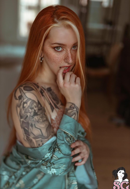 Violetlatte in Floral Eclipse by Suicide Girls