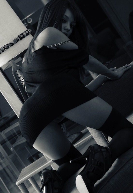 Ashley Doll in Black & White by This Years Model