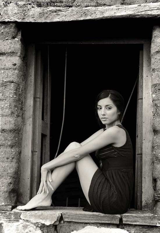 Liz in Adobe by Walter Bosque Art