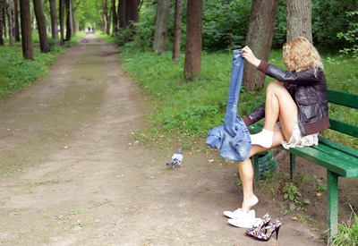 Pretty Blonde in Outdoor Nudes by Watch4Beauty