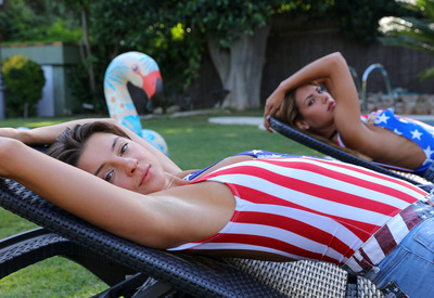Apolonia and Maria in Photostory By The Pool by Watch4Beauty